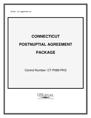 Connecticut Postnuptial Agreements Package  Form