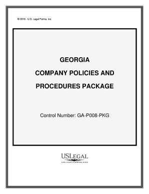 Company Policies Procedures  Form