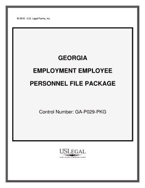 Personnel File  Form