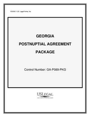 Georgia Postnuptial  Form