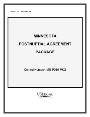 Postnuptial Agreement Form