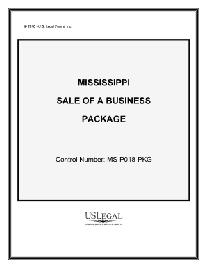 Mississippi Sale of a Business Package  Form