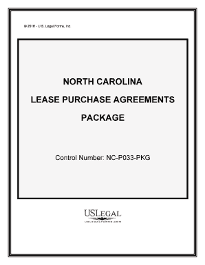 Nc Lease Purchase  Form