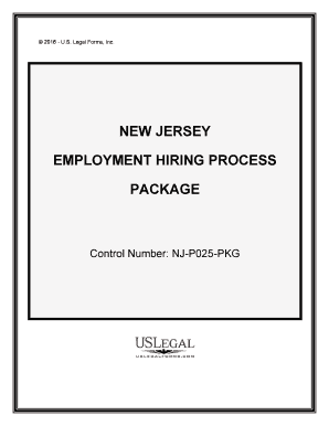 New Jersey Process  Form