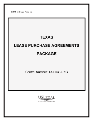 Texas Purchase  Form