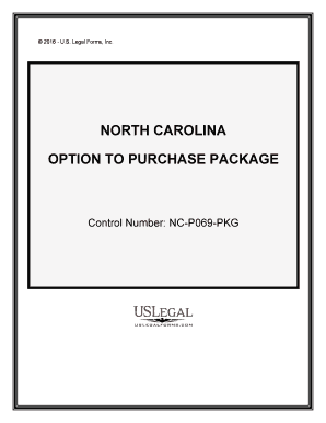 North Carolina Option  Form