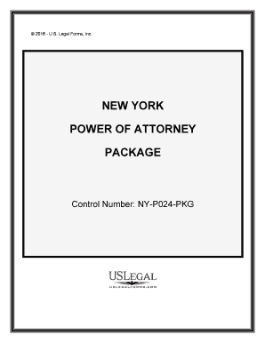 New York Power of Attorney Forms Package