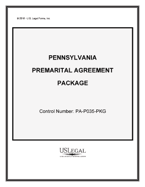 Premarital Agreements Prenuptial  Form