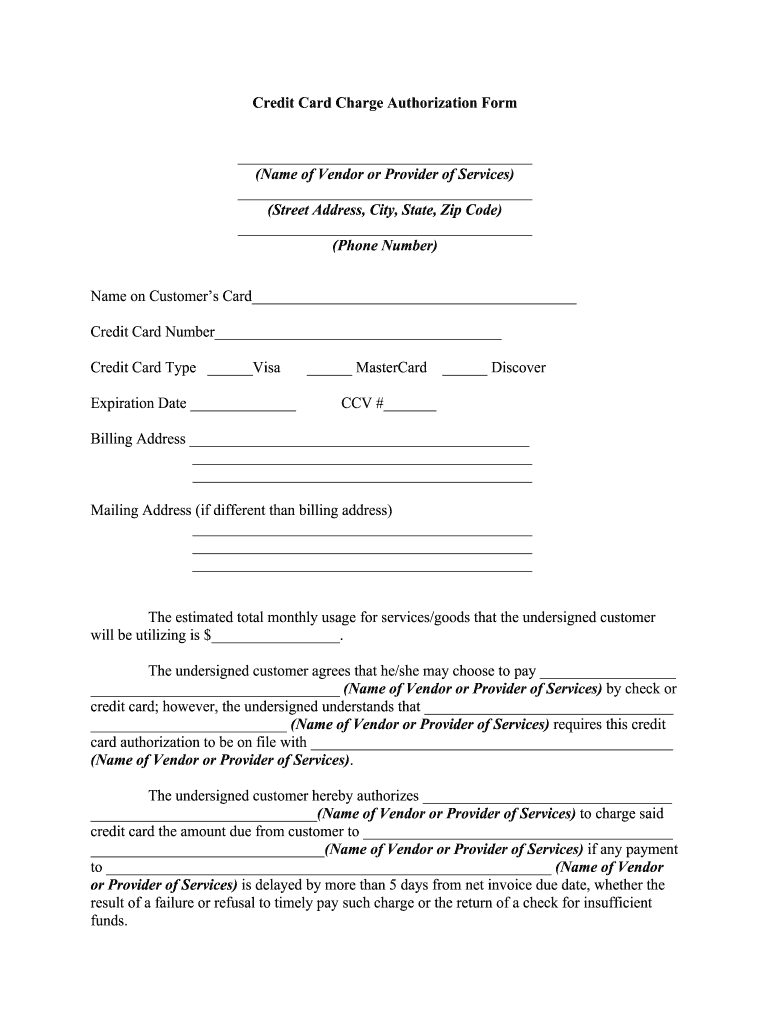 Fill and Sign the Authorization for Recurring Credit Card Payment Form