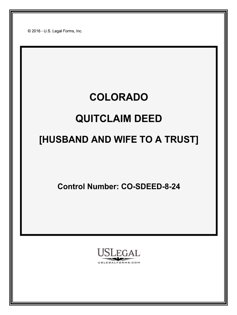 HUSBAND and WIFE to a TRUST  Form
