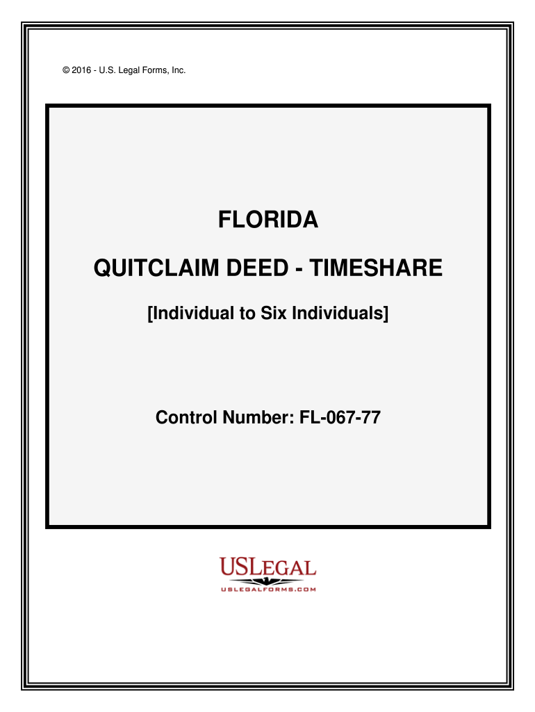 Fill and Sign the Getting a Quit Claim Deed for a Timeshare Propertyrealestatelawyers Form