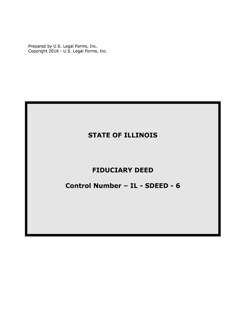 Fill and Sign the Control Number Il Sdeed 6 Form