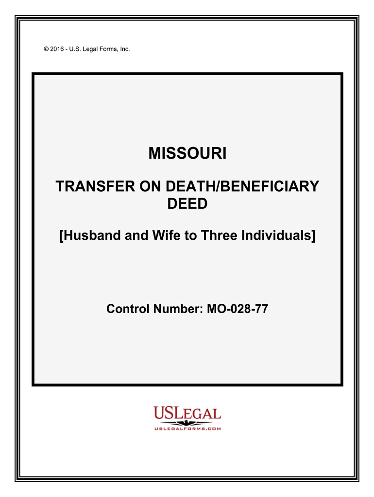 Fill and Sign the Missouri Deed Formsget a Deed to Transfer Missouri Real Estate