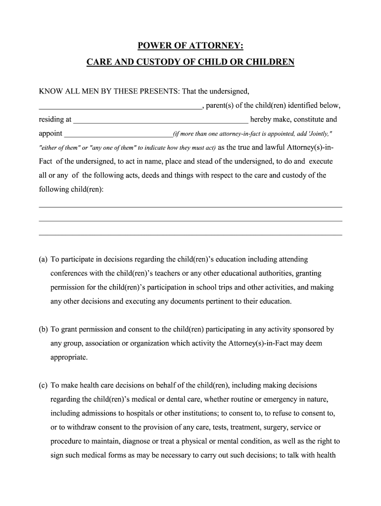 Fill and Sign the Appoint If More Than One Attorney in Fact is Appointed Add Jointlyquot Form