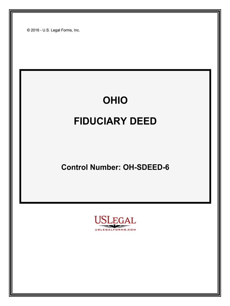Get and Sign Ohio Fiduciary Deed FormsDeeds Com