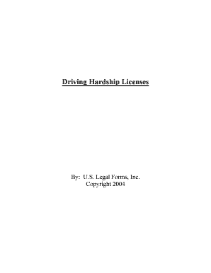 Hardship License State of Rhode Island Division of Motor Vehicles  Form