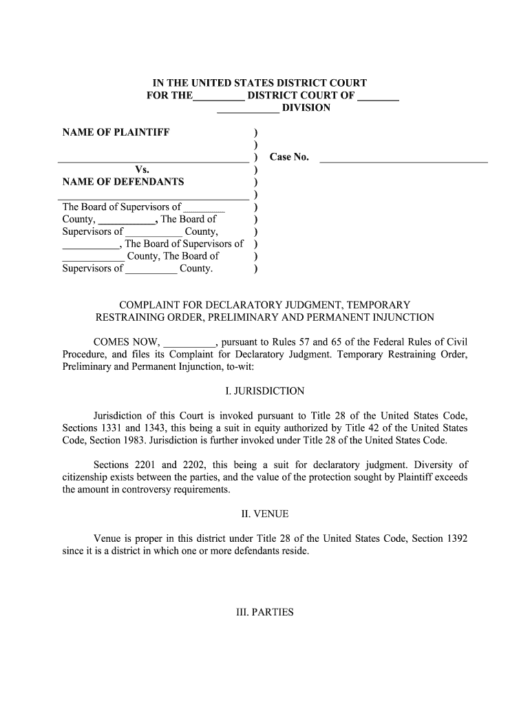 United States District Court for the Southern District of Alabama  Form