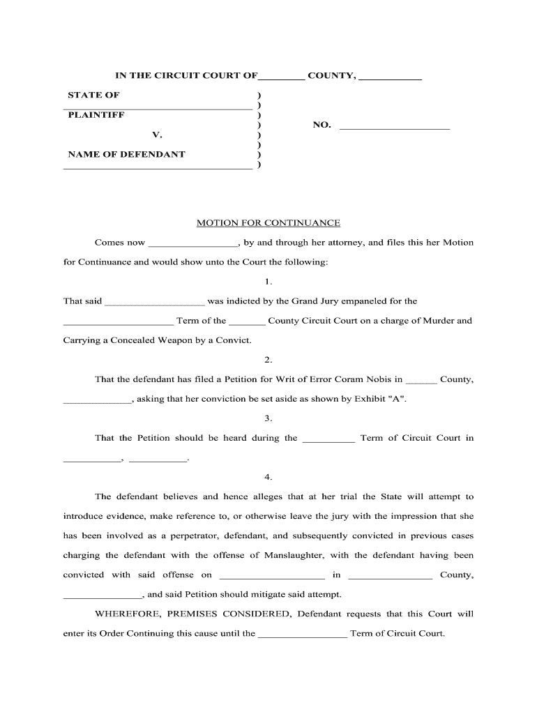 Filing a Motion in a Maryland Circuit CourtThe Maryland People's  Form