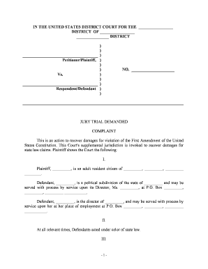 Jury Trial  Form