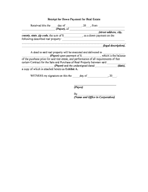 Receipt Form
