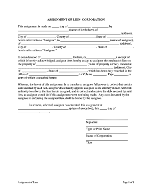 Illinois Assignment  Form