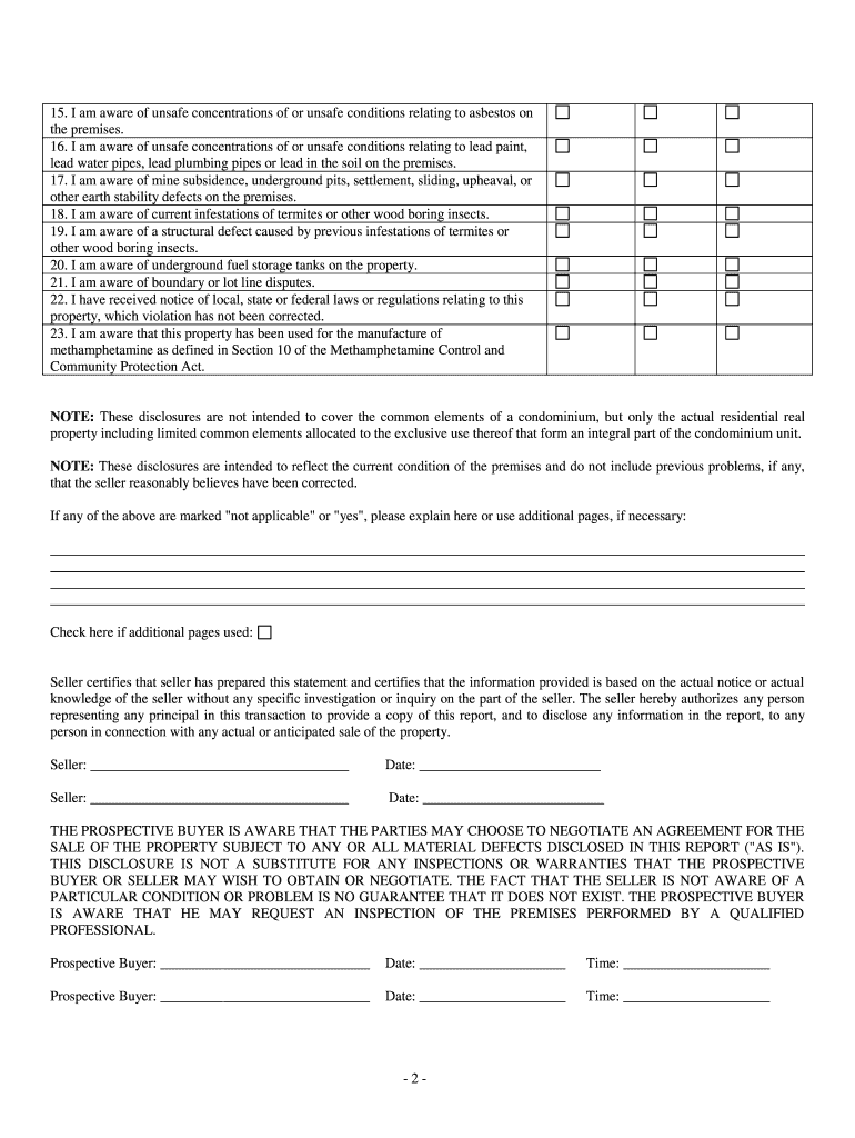 Residential Real Disclosure  Form