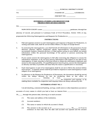 Louisiana Documents Form