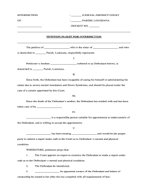 Louisiana Interdiction  Form