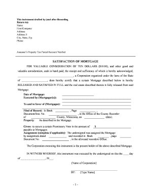 Minnesota Satisfaction  Form