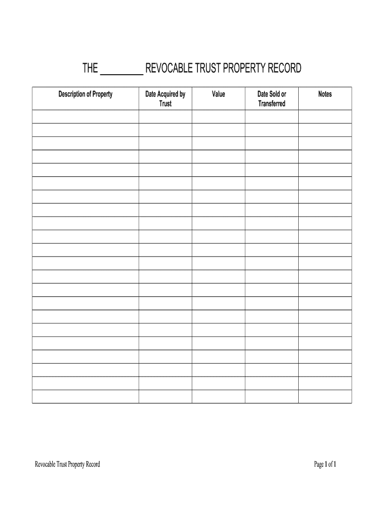 How to Sell a Property Held in a Revocable TrustFinance  Zacks  Form