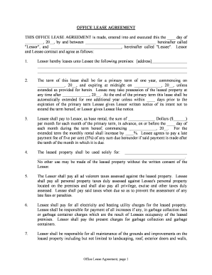 New Jersey Commercial Lease  Form