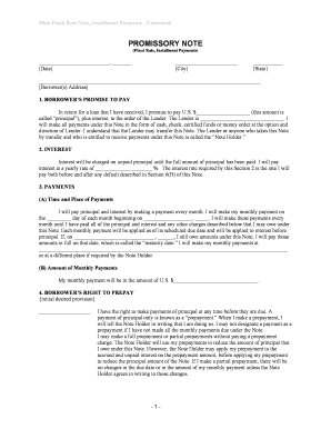 Ohio Note  Form