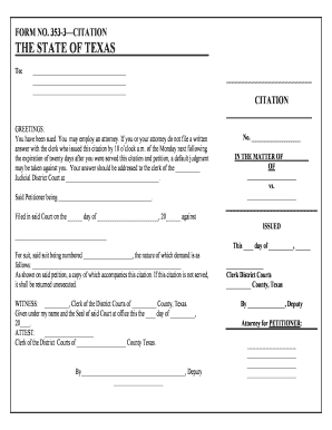 Citation Official  Form