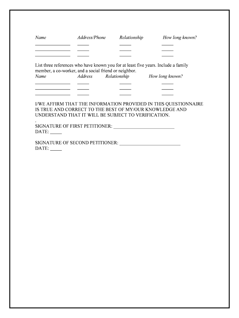 Legal Adoption Form