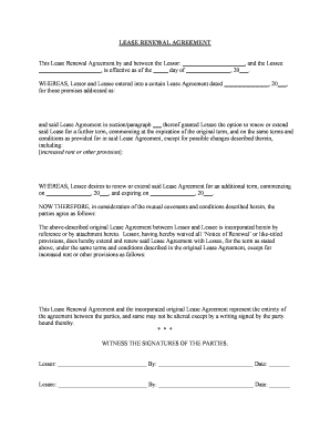 Tennessee Lease Form