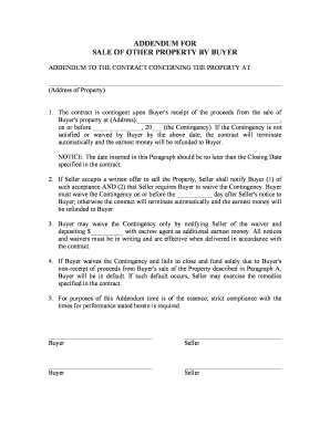 Addendum Property  Form