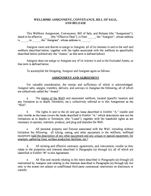 Assignment, Bill of Sale and Conveyance SEC Gov  Form