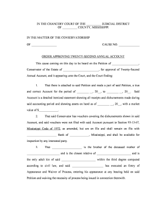 Local Rules of the Second Chancery Court District Mississippi  Form