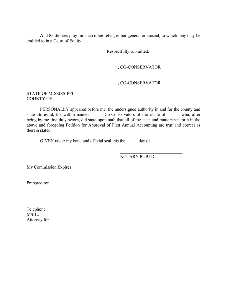 Conservator Handbook Rutherford County Circuit Court  Form