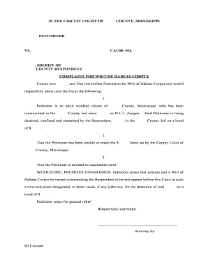 SC12 1385 Response to Petition for Writ of Habeas Corpus  Form