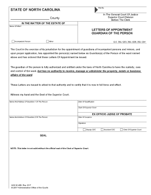 Superior CourtNorth Carolina Judicial Branch  Form