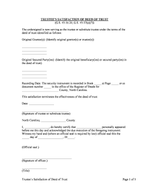 Deed Trust Form