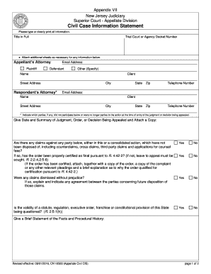 Respondent's Appellate Case Information Statement David Perry Davis