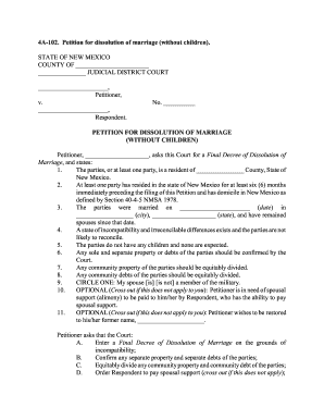 New Mexico Marriage  Form