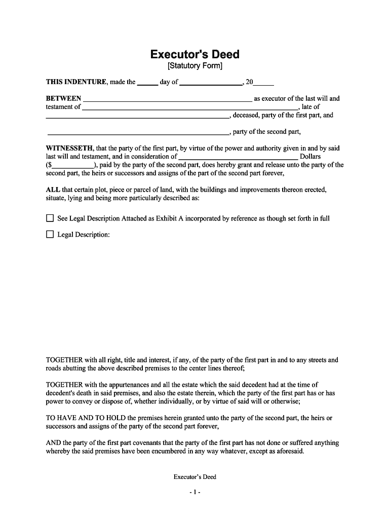 Executors  Form