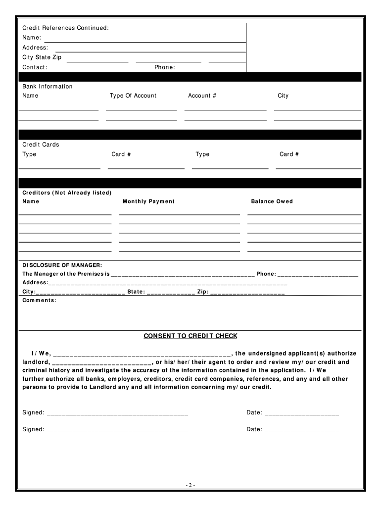 Commercial Rental Lease  Form