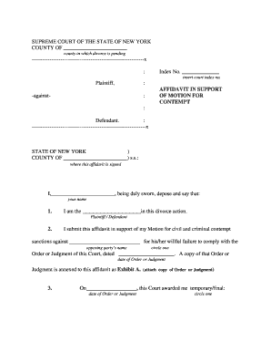 COUNTY of S  Form