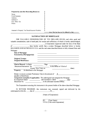 Satisfaction Real Estate  Form