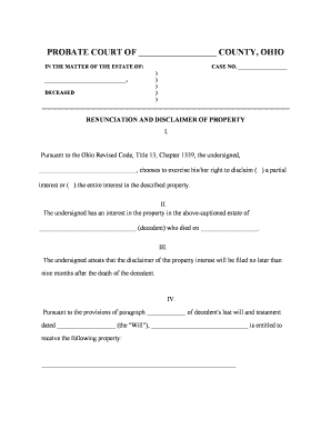 Decedent's EstateStark County Government  Form