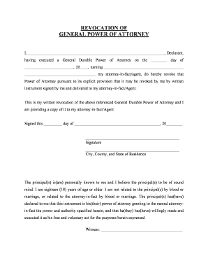 Oregon Power Attorney  Form